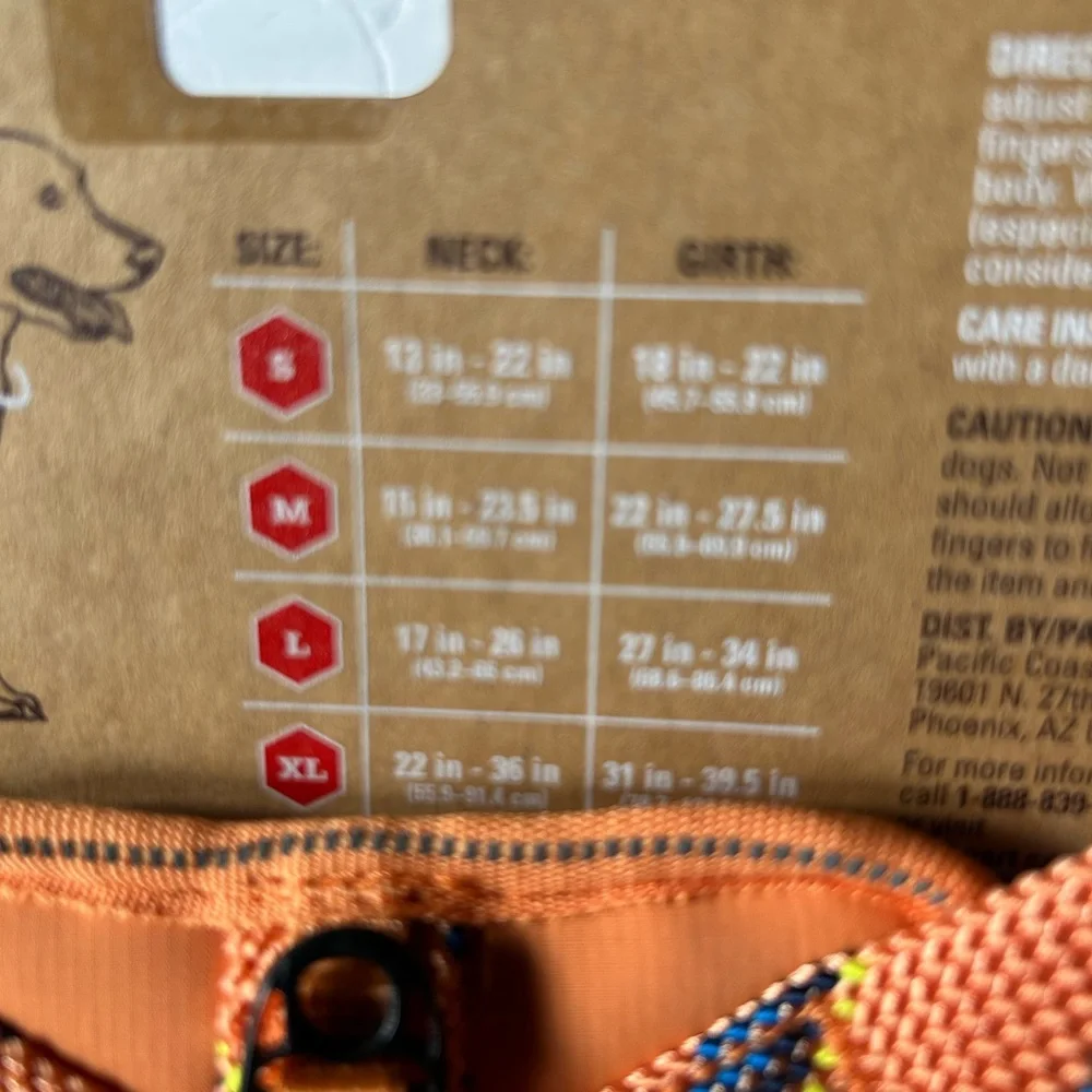 New Arcadia Trail® Quick Dry Dog Orange Harness S